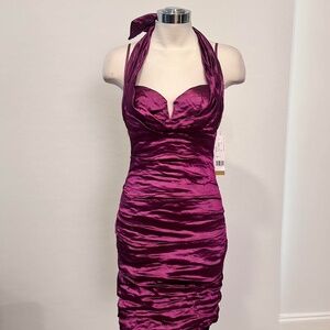 Nicole Miller Women's Magenta BT0229 NWT Retail $430 Size 4